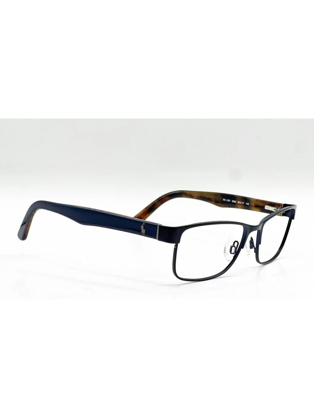 Ralph Lauren PH 1157 9303 Matte Navy Blue Rectangle Eyeglass Frames 53-17-145
